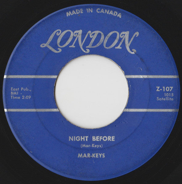 Mar-Keys – Last Night / Night Before -  7" Single, 1961 Original Vinyl Pursuit Inc