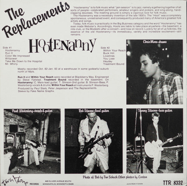 The Replacements – Hootenanny - 1983 US Original, Rare, SEALED! VinylPursuit.com