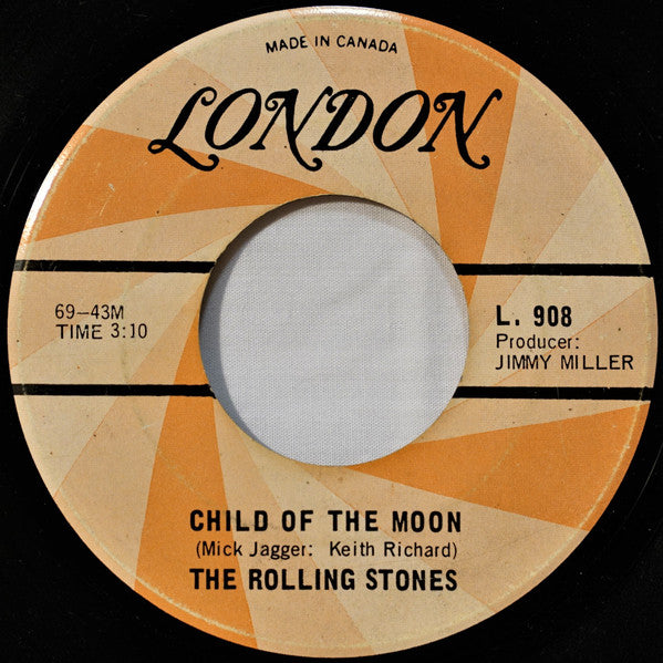 The Rolling Stones – Jumpin Jack Flash / Child of the Moon -  7" Single - 1968 Original Vinyl Pursuit Inc