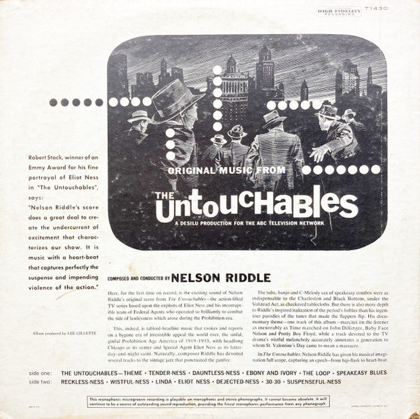 The Untouchables - Original Soundtrack - 1960 US Mono Original! VinylPursuit.com