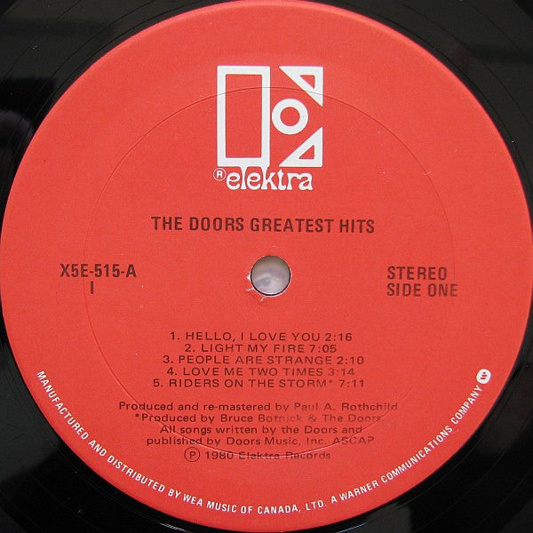 The Doors – Greatest Hits - 1980 Original! VinylPursuit.com