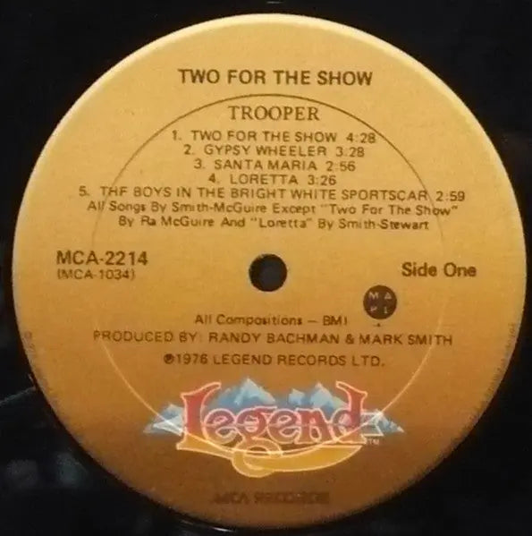 Trooper – Two For The Show - 1976 VinylPursuit.com