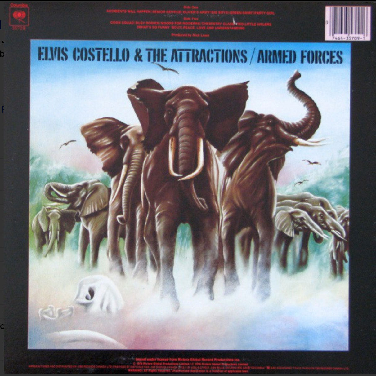 Elvis Costello And The Attractions- Armed Forces - 1979 VinylPursuit.com