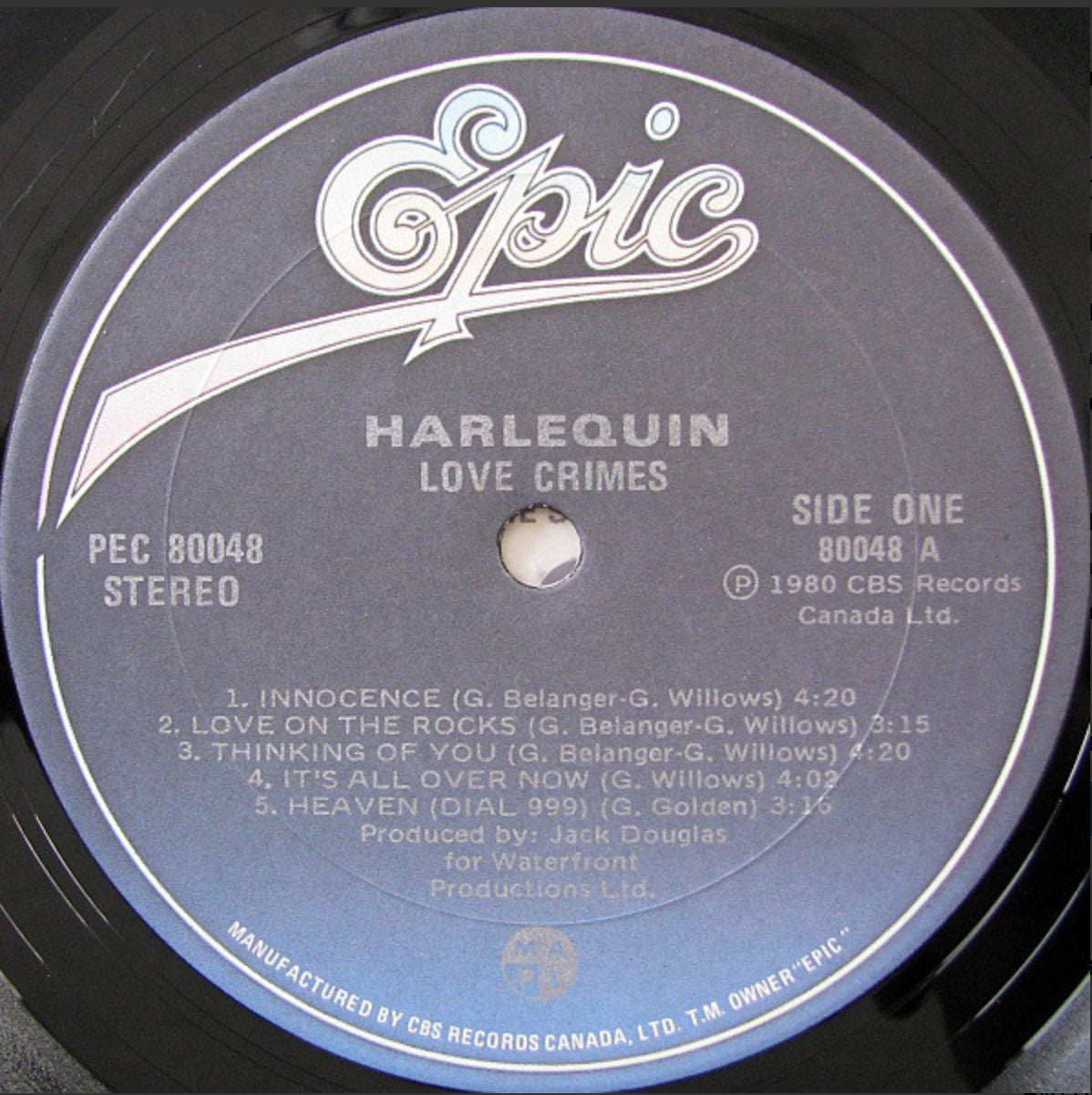 Harlequin - Love Crimes VinylPursuit.com