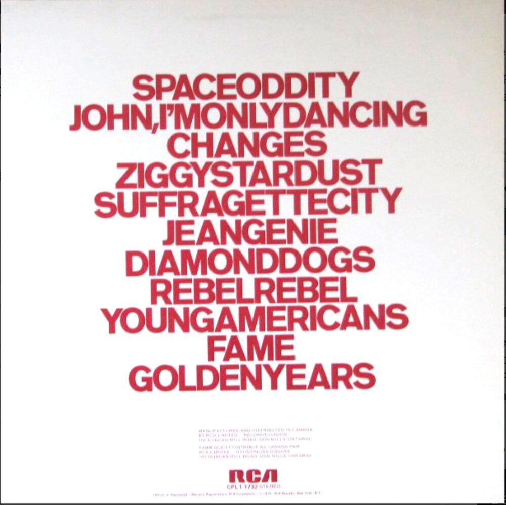 DAVID BOWIE –  ChangesOneBowie - VinylPursuit.com