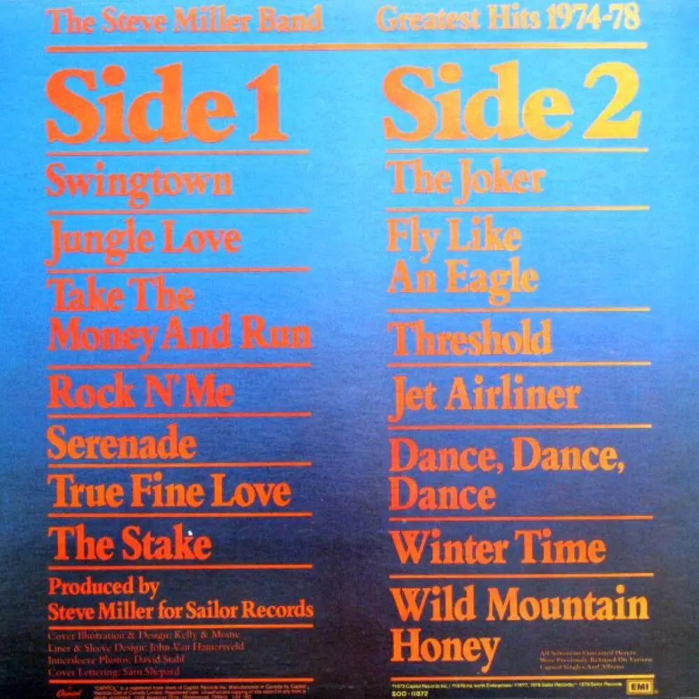 STEVE MILLER BAND –  Greatest Hits 1974-78 - VinylPursuit.com