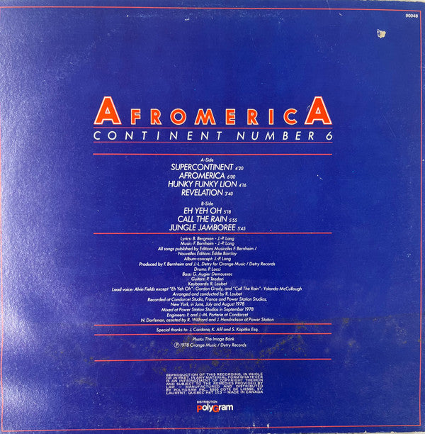 Continent Number 6 – Afromerica - 1978 Vinyl Pursuit Inc