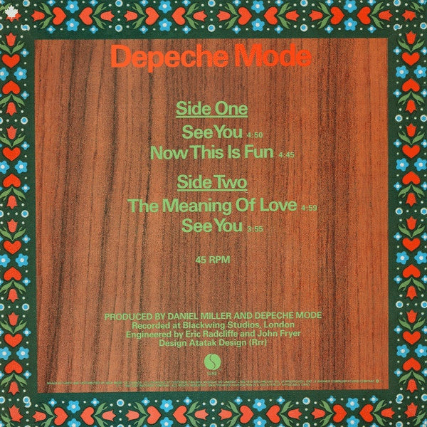 Depeche Mode – See You - 1982 Pressing, Rare VinylPursuit.com