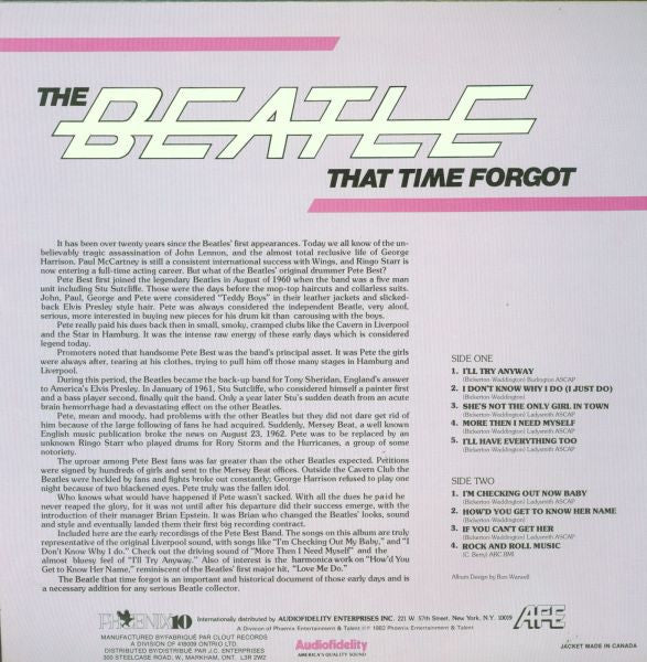 Pete Best Band – The Beatle That Time Forgot - 1982 SEALED! VinylPursuit.com