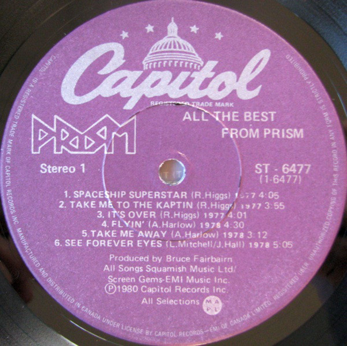 Prism – All The Best From Prism - 1980 VinylPursuit.com