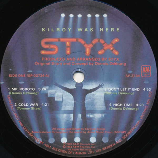 Styx ‎– Kilroy Was Here 1983 – Vinyl Pursuit Inc