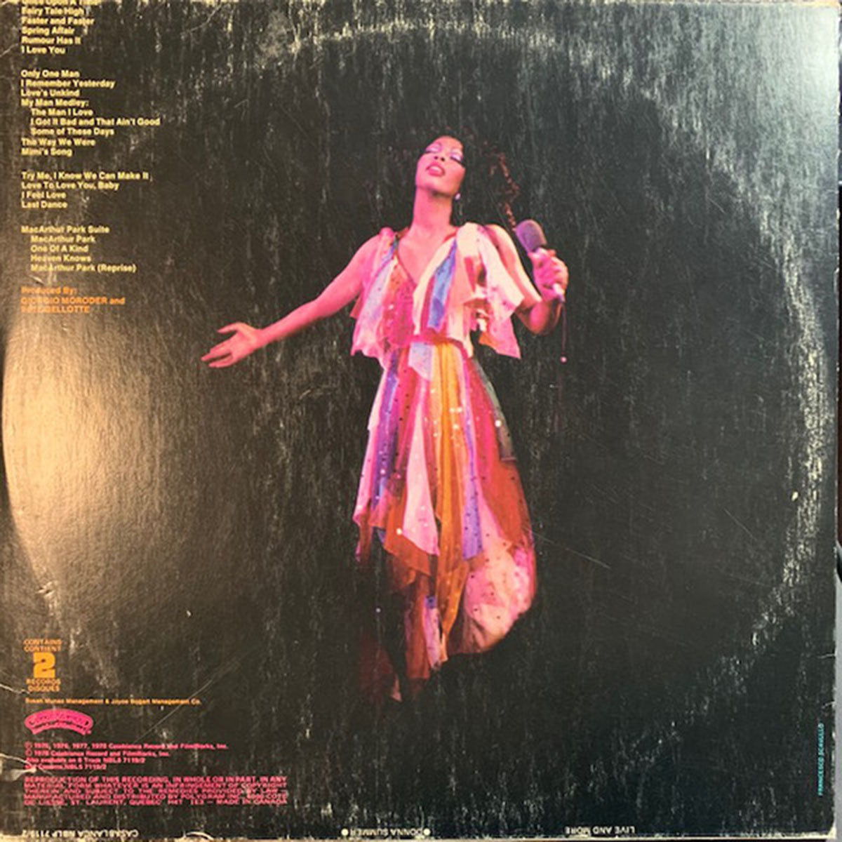 Donna Summer – Live And More - 1978 Die-cut Cover VinylPursuit.com