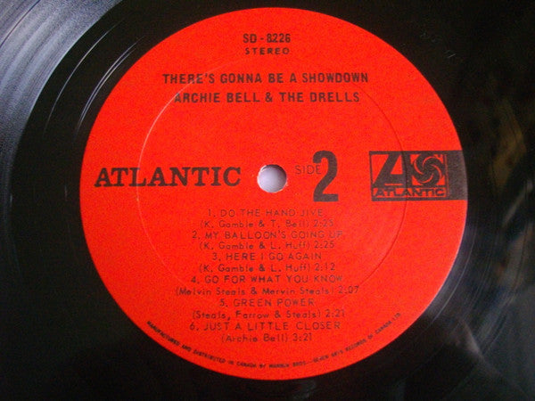 Archie Bell & The Drells – There's Gonna Be A Showdown -  1969 Original! Vinyl Pursuit Inc