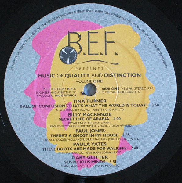 B.E.F. – Music Of Quality & Distinction (Volume One) UK Pressing VinylPursuit.com
