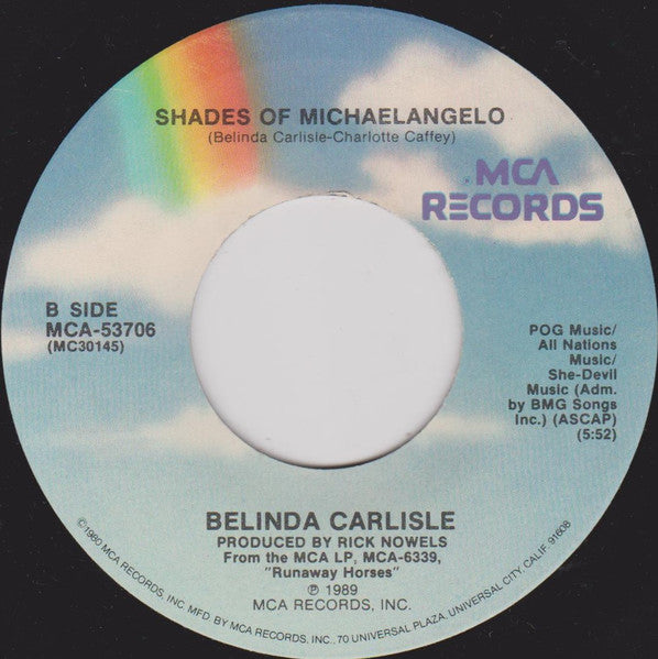 Belinda Carlisle – Leave A Light On US Pressing - 7" Single VinylPursuit.com