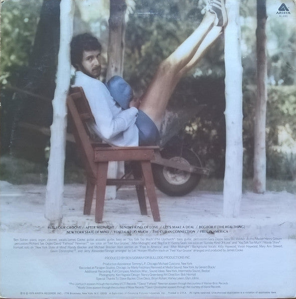 Ben Sidran – Free In America - 1976 US Pressing VinylPursuit.com
