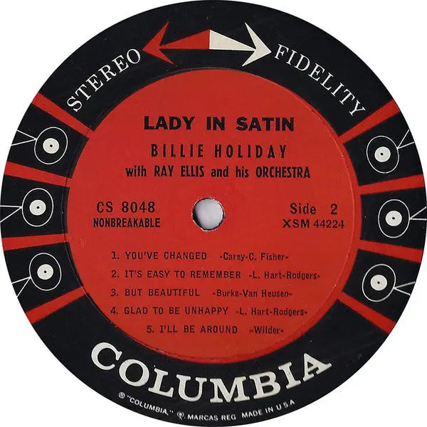 Lady in Satin - Billie Holiday With Ray Ellis And His Orchestra - 1958 US Original, RARE Vinyl Pursuit Inc
