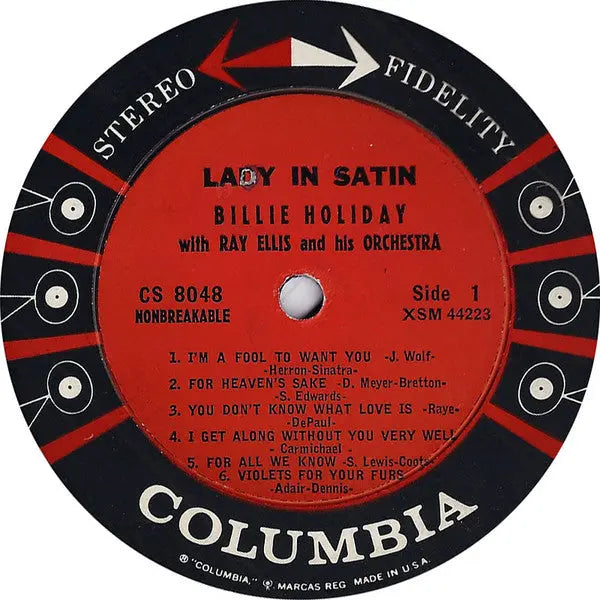 Lady in Satin - Billie Holiday With Ray Ellis And His Orchestra - 1958 US Original, RARE Vinyl Pursuit Inc