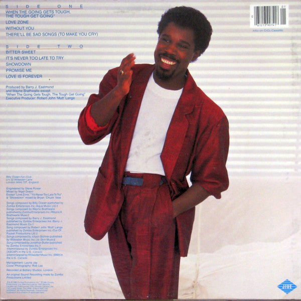 Billy Ocean – Love Zone - 1986 VinylPursuit.com