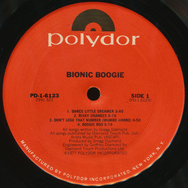 Bionic Boogie – Bionic Boogie US Pressing - 1977 Original Pressing Vinyl Pursuit Inc