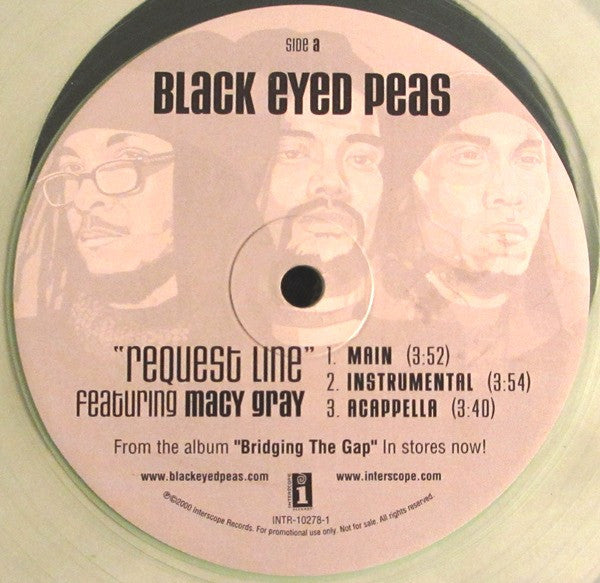 Black Eyed Peas – Request Line - US Promo Pressing, Clear Vinyl! Vinyl Pursuit Inc
