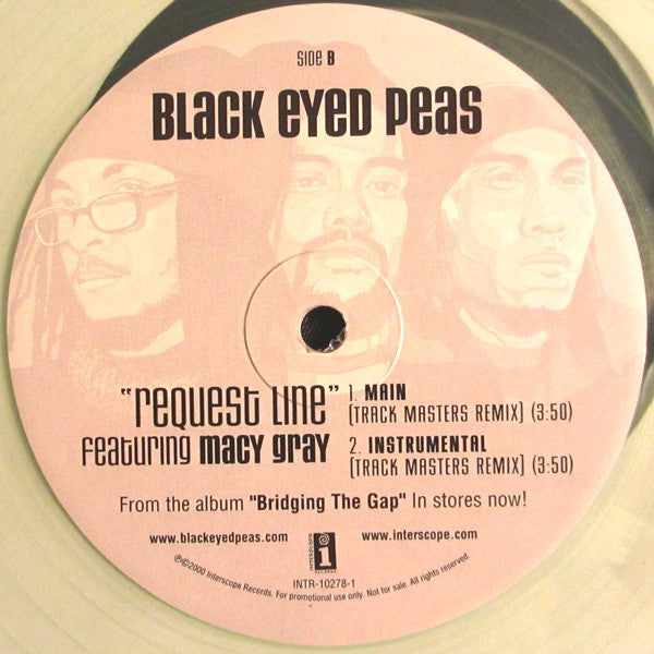 Black Eyed Peas – Request Line - US Promo Pressing, Clear Vinyl! Vinyl Pursuit Inc