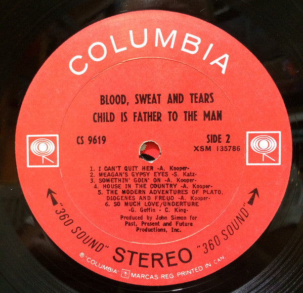 Blood, Sweat And Tears – Child Is Father To The Man - 1968 Original Pressing Vinyl Pursuit Inc