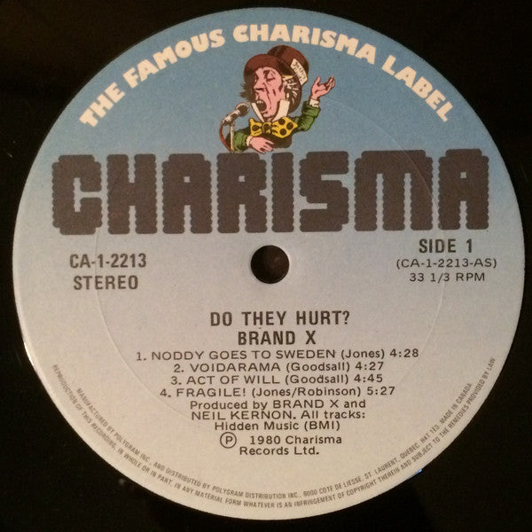 Brand X – Do They Hurt? - 1980 Original Pressing Vinyl Pursuit Inc