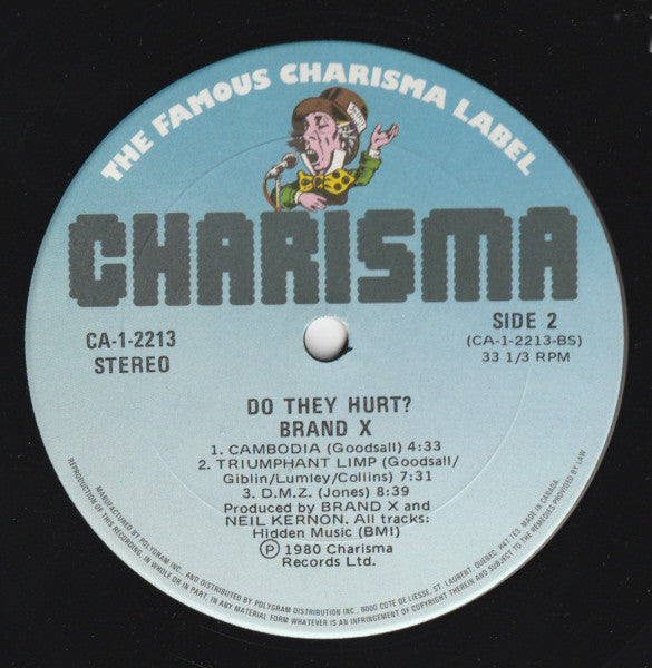 Brand X – Do They Hurt? - 1980 Original Pressing Vinyl Pursuit Inc