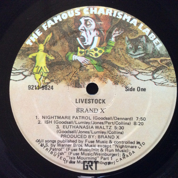 Brand X – Livestock - 1977 Original Vinyl Pursuit Inc