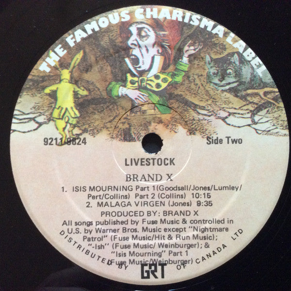 Brand X – Livestock - 1977 Original Vinyl Pursuit Inc