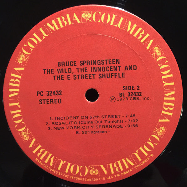 Bruce Springsteen – The Wild, The Innocent & The E Street Shuffle - 1973 Pressing VinylPursuit.com