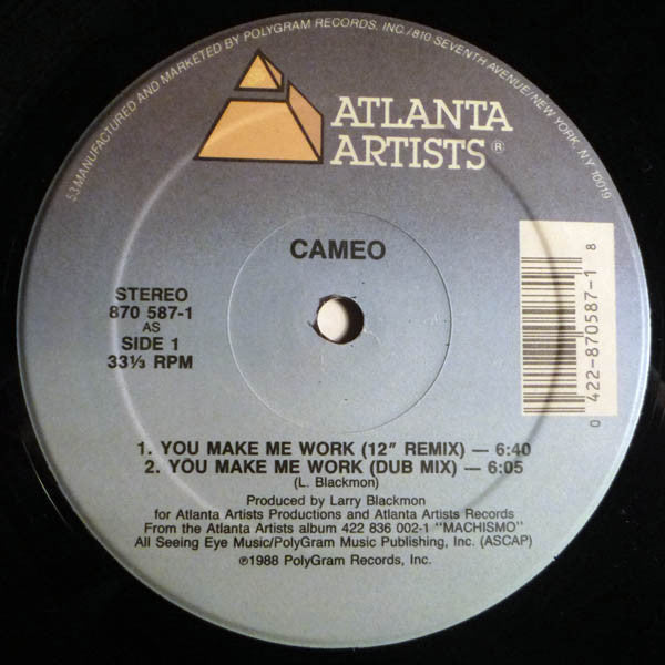 Cameo – You Make Me Work US Pressing VinylPursuit.com