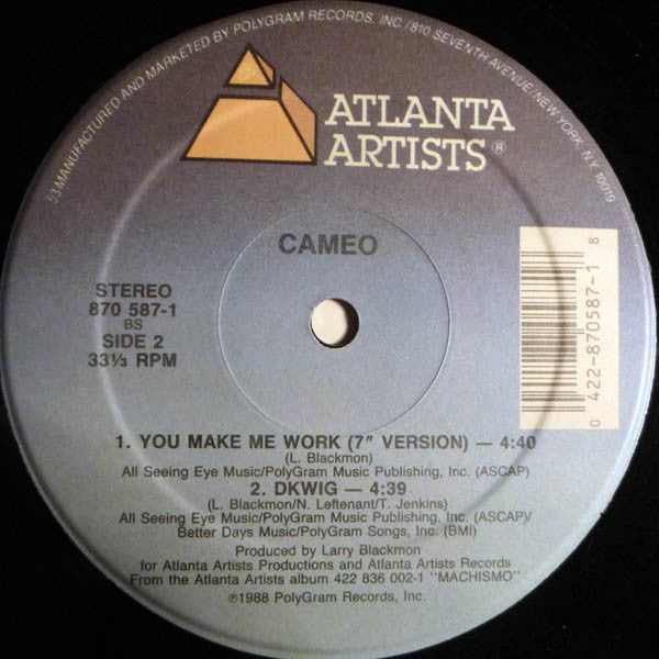 Cameo – You Make Me Work US Pressing VinylPursuit.com