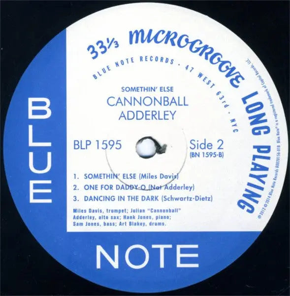 Cannonball Adderley – Somethin' Else - Bluenote Mono Remaster in Shrinkwrap! Vinyl Pursuit Inc