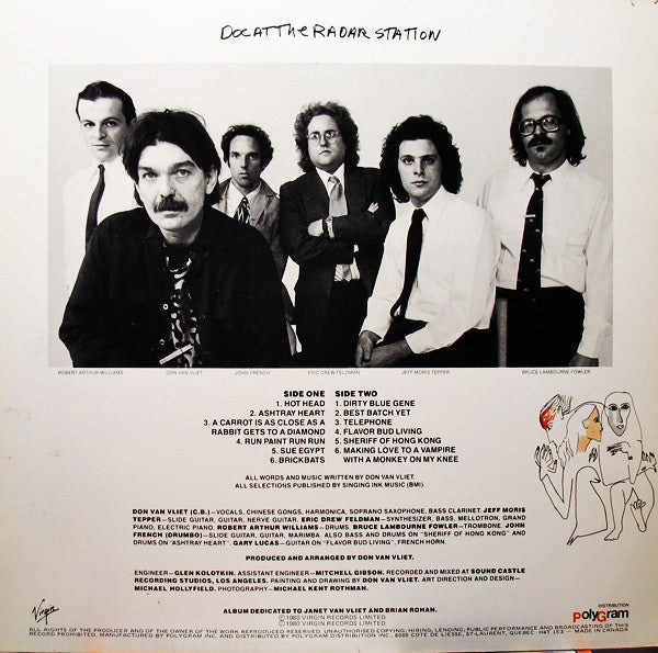 Captain Beefheart And The Magic Band – Doc At The Radar Station - 1980 Original VinylPursuit.com