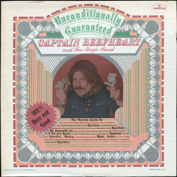 Captain Beefheart And The Magic Band – Unconditionally Guaranteed - 1974 US Original Vinyl Pursuit Inc
