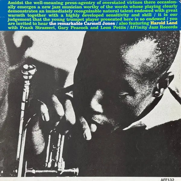 Carmell Jones Featuring Harold Land – The Remarkable Carmell Jones - UK 1984 Pressing Vinyl Pursuit Inc
