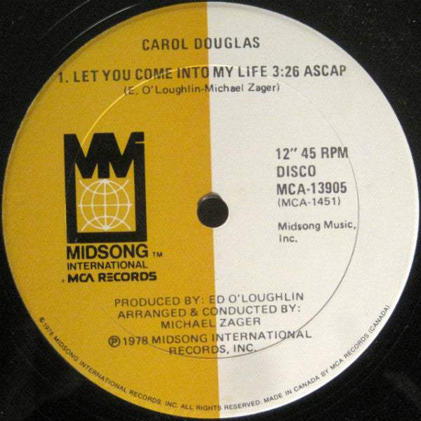 Carol Douglas – Night Fever VinylPursuit.com