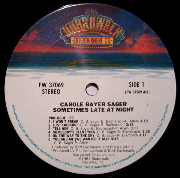 Carole Bayer Sager – Sometimes Late At Night - 1981, Sealed! VinylPursuit.com