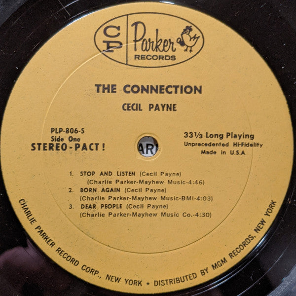 Cecil Payne – The Connection - 1962 US Pressing VinylPursuit.com