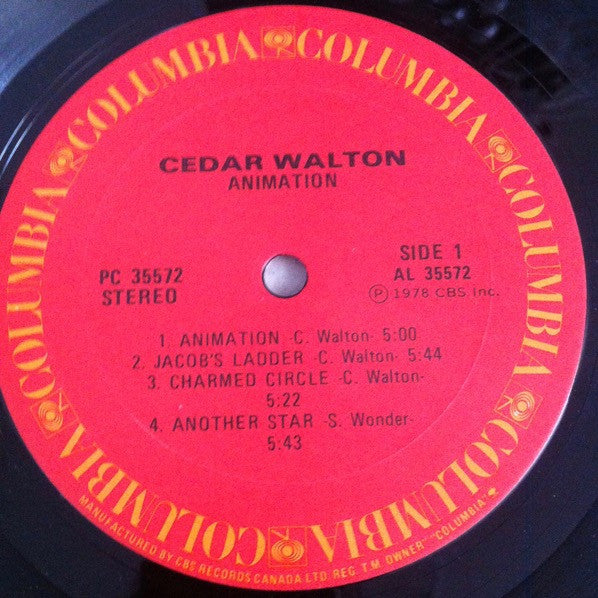 Cedar Walton – Animation -  1978 Original Vinyl Pursuit Inc