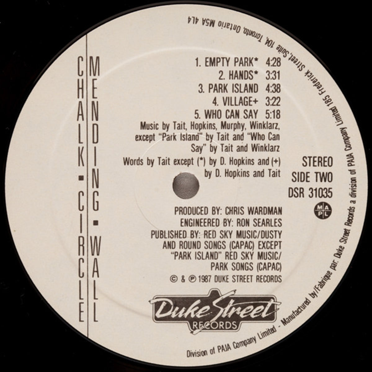 Chalk Circle – Mending Wall VinylPursuit.com