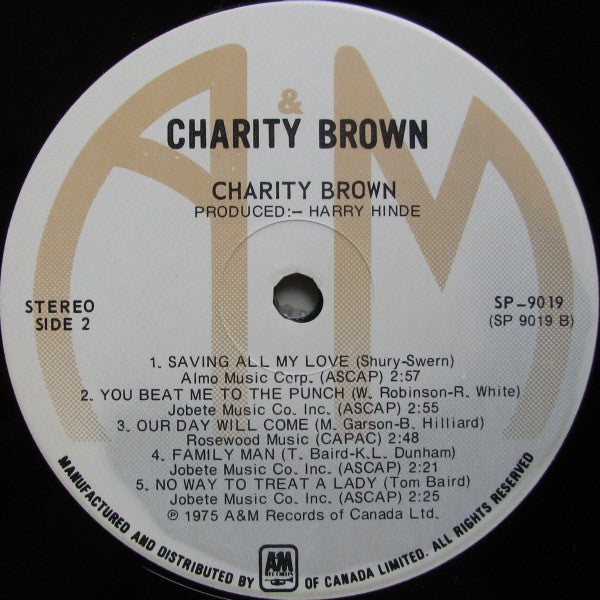 Charity Brown – Charity Brown VinylPursuit.com