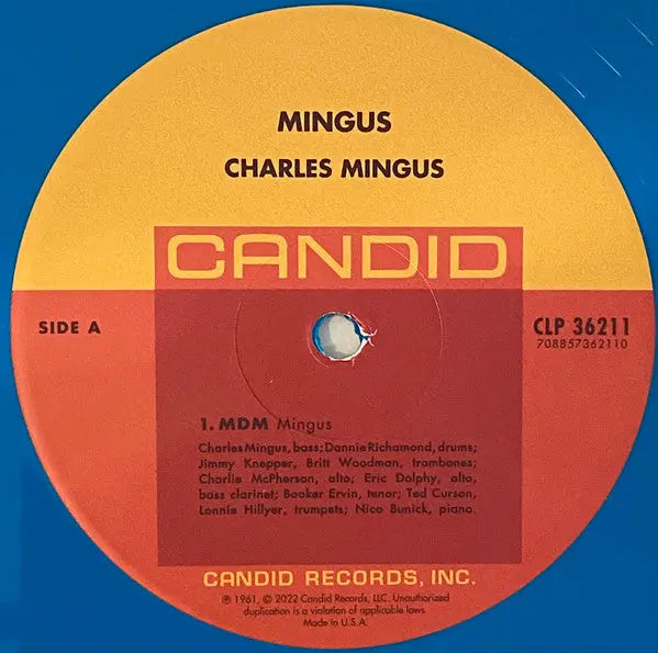 Charles Mingus – Mingus - Record Store Day Pressing, Turquoise Vinyl In Shrinkwrap Vinyl Pursuit Inc