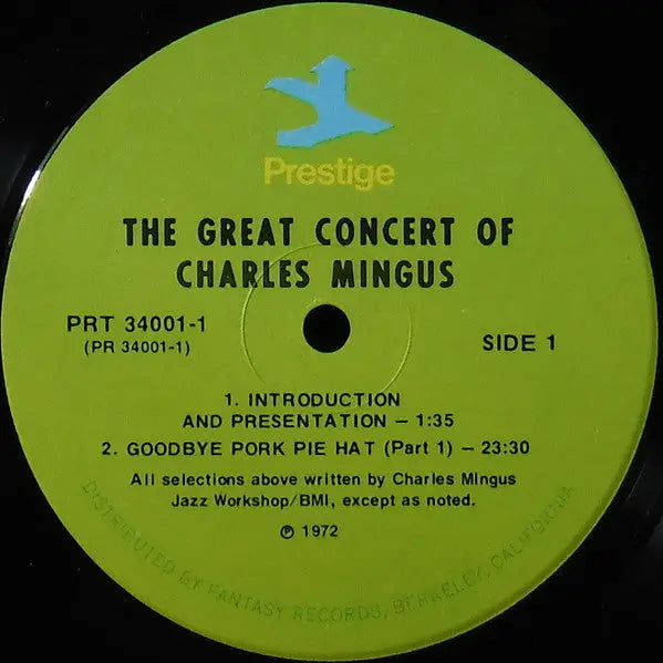 Charles Mingus – The Great Concert Of Charles Mingus - 1972 US Original 3-Album Set Vinyl Pursuit Inc