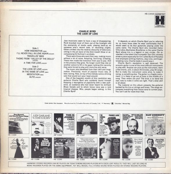 Charlie Byrd – The Look Of Love VinylPursuit.com