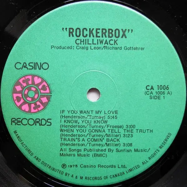 Chilliwack – Rockerbox -  1975 Original! Vinyl Pursuit Inc