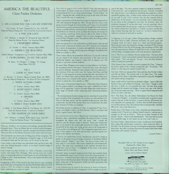 Clare Fischer Orchestra – America The Beautiful - 1978 US Pressing VinylPursuit.com
