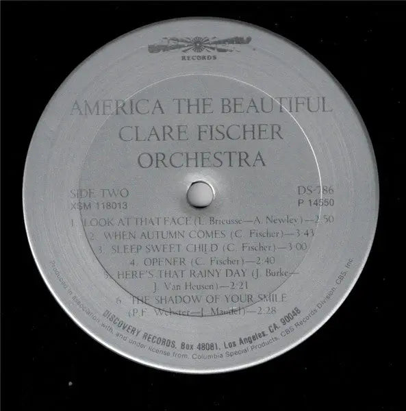 Clare Fischer Orchestra – America The Beautiful - 1978 US Pressing VinylPursuit.com